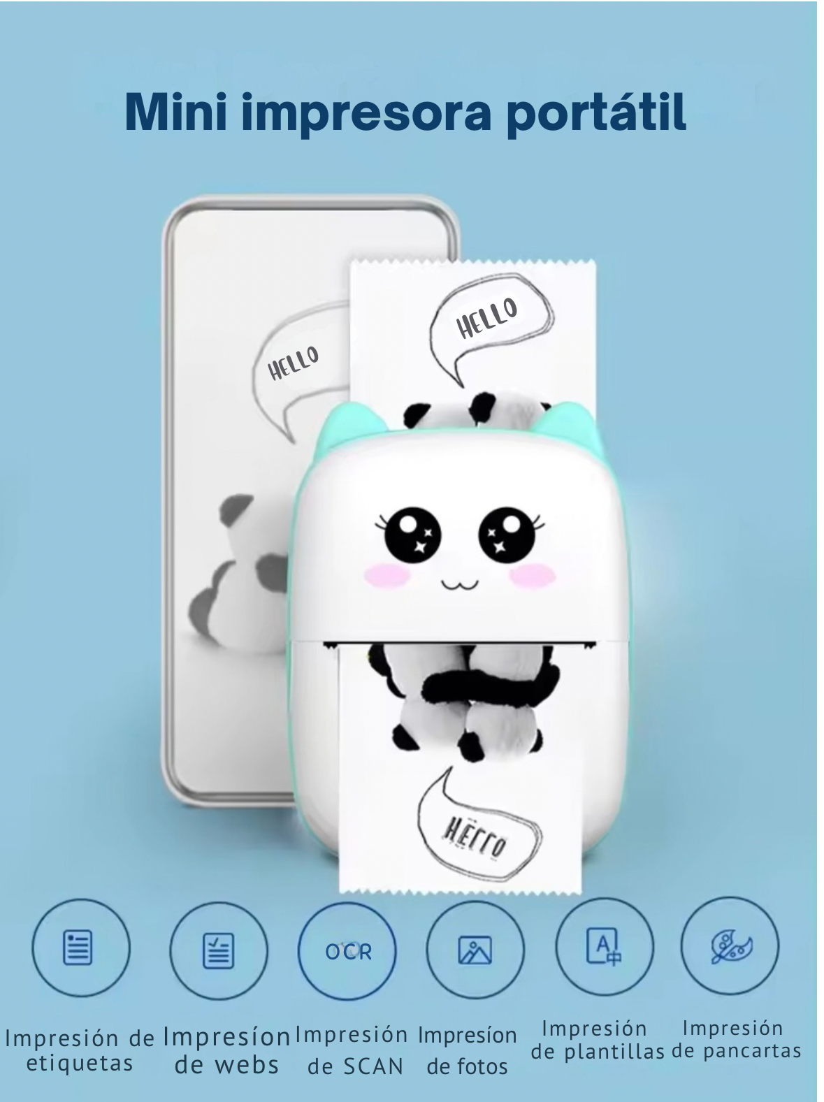 Mini impresora Portátil